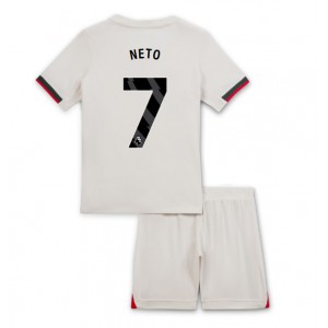 Fotbalové Dres Chelsea Pedro Neto #7 Dětské Venkovní Oblečení 2025-26 Krátký Rukáv (+ trenýrky)